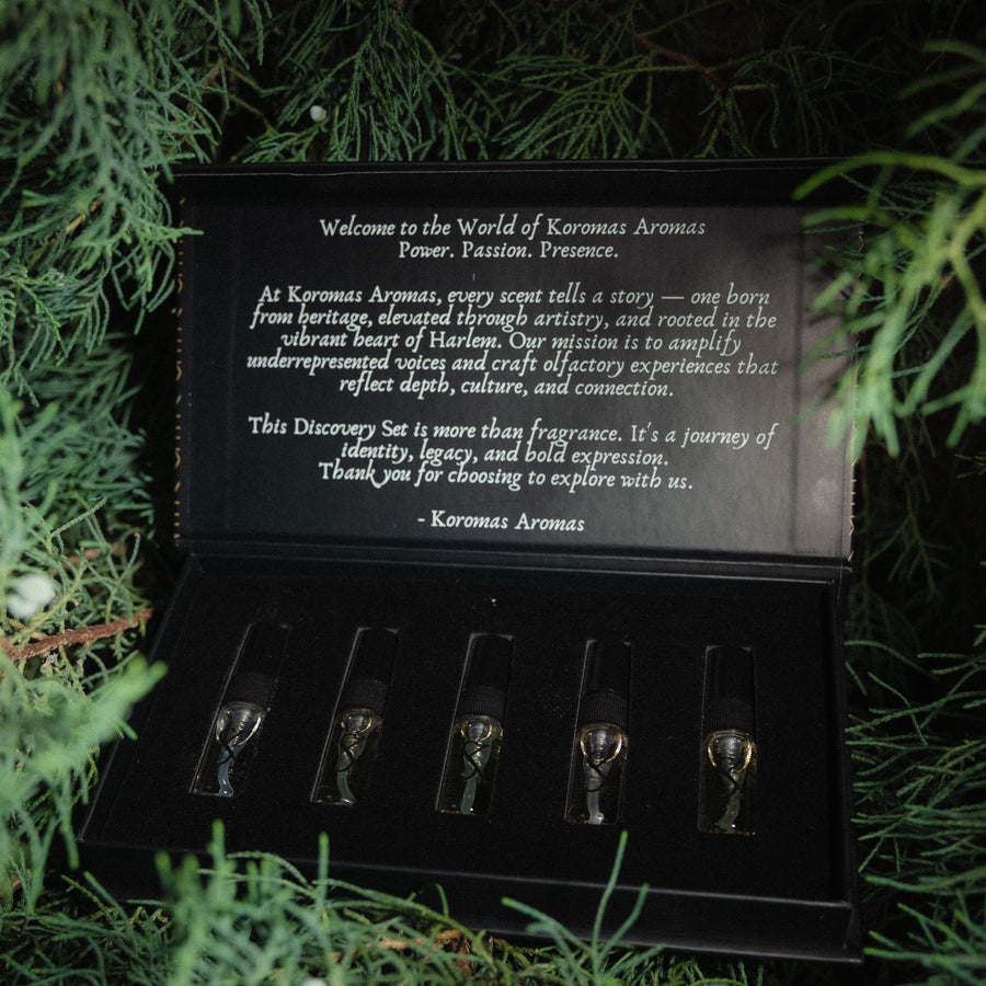 Catalyst, Vanilla Bourbon, Evada Vanillé, Montmorency, Trance. Five 3mL bottles Extract de Parfum.